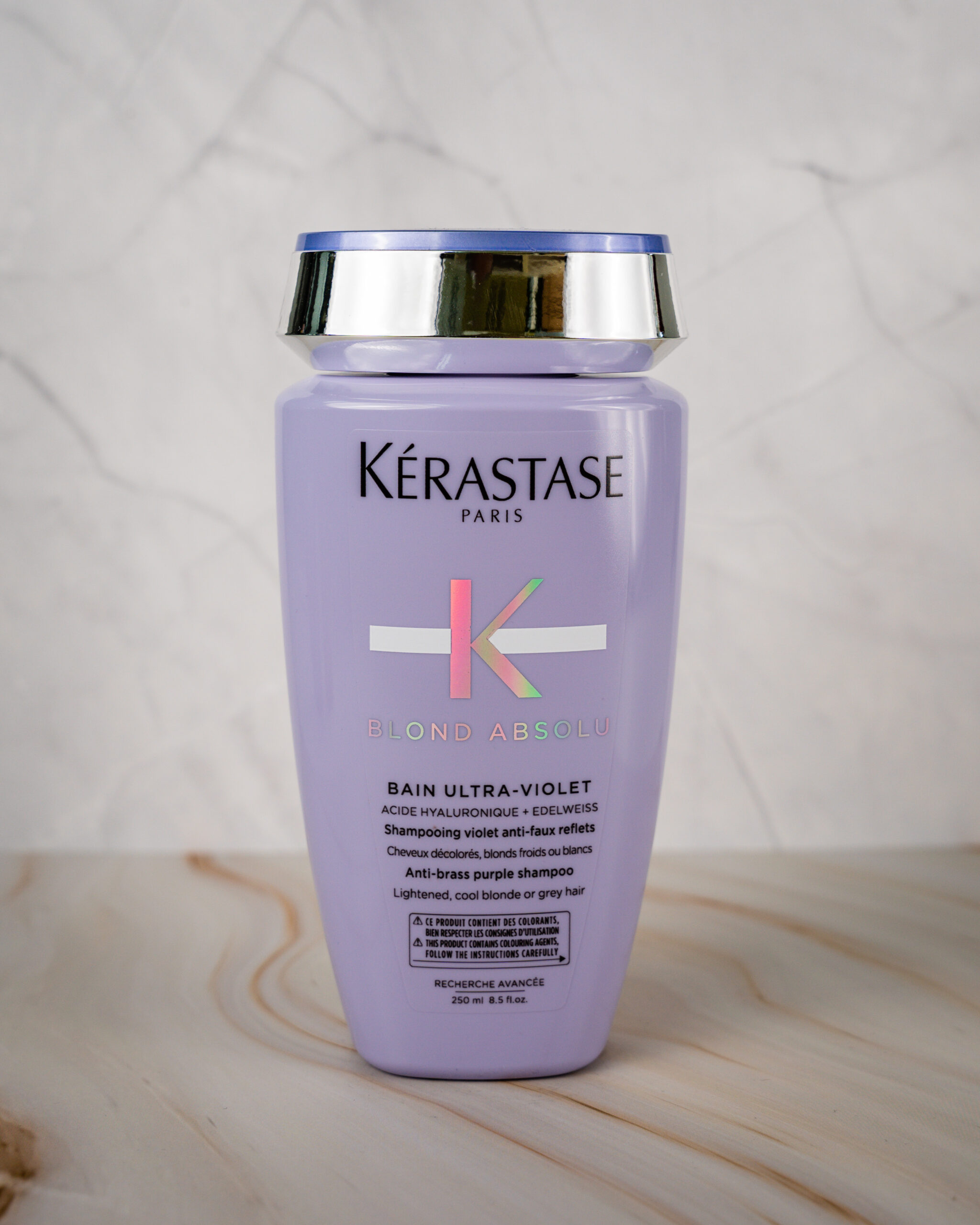 Kérastase Blond Absolu Bain Ultra Violet 250ml - shampoo antigiallo per capelli biondi, grigi, bianchi e platino