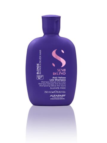 Alfaparf Milano Semi di Lino Blonde Anti Yellow Low Shampoo 250ml - shampoo delicato anti-giallo