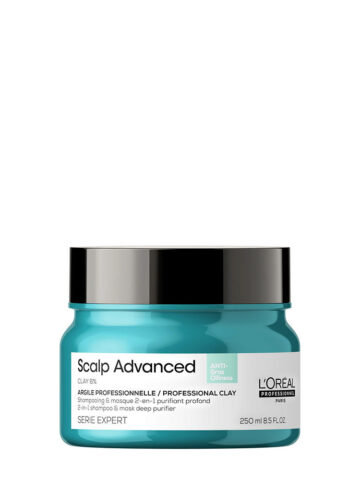 L'Oreal Professionnel Paris Scalp Advanced Anti-Oiliness 2in1 Deep Purifier Clay 250ml - shampoo & maschera purificante