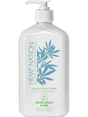 Australian Gold Hemp Nation Aloe & Ocean Water 535ml - doposole idratante e prolungatore abbronzatura